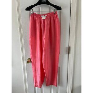 Vtg 1980's Stewart Sport By eStewart Peach Full Elastic Waist Pants Saks Fifth A